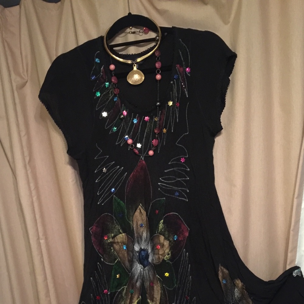 Studded and Rhinestone Dress